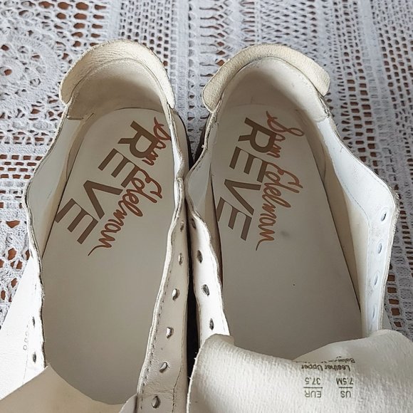 Sam Edelman Leather Sneakers Jayme Se-1980 Cream Lace-up Women's Size 8/8.5 - Picture 10 of 14